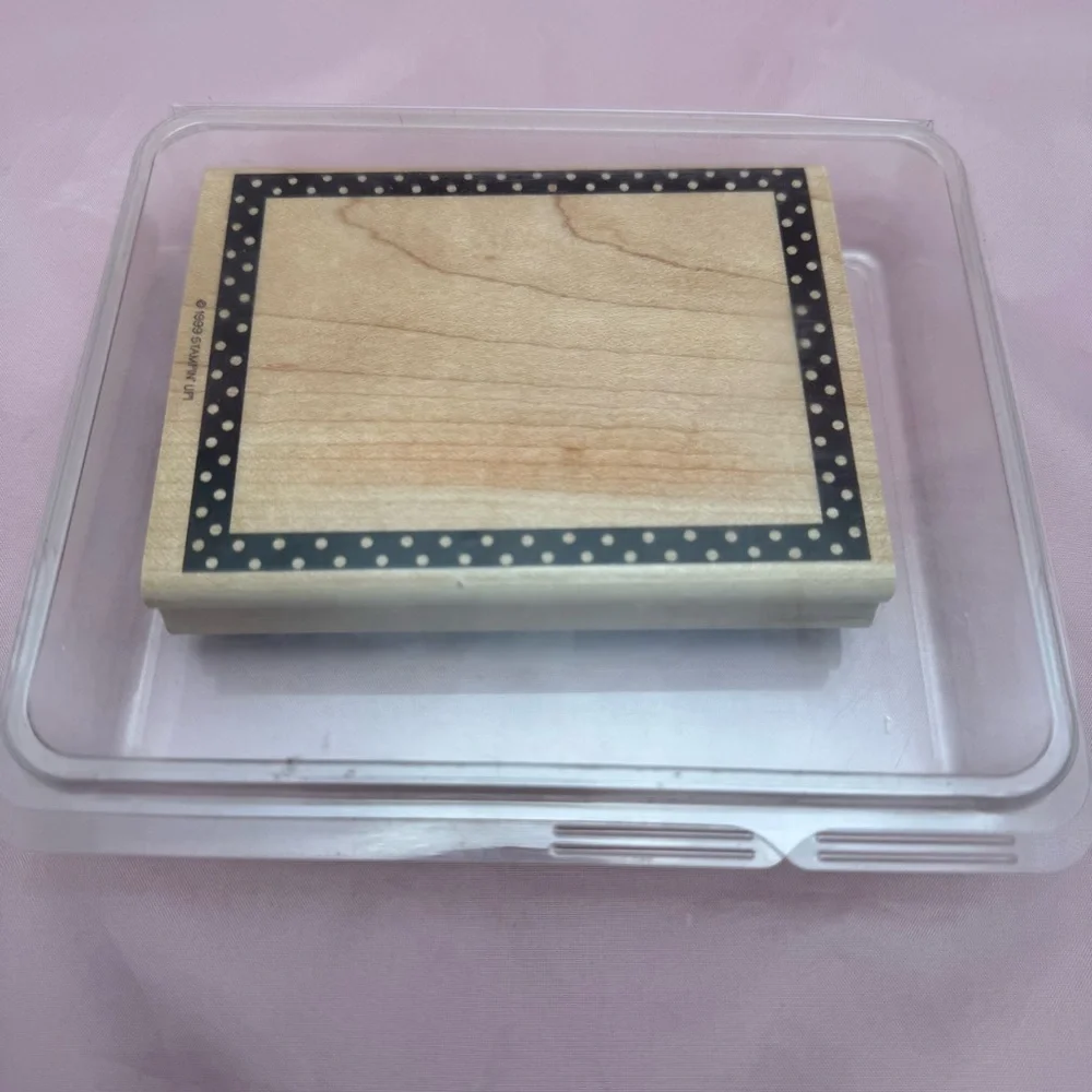 Stampin’ Up! Darling Dot Frame Rubber Stamp 🖊️ Scrapbooking Journaling Crafts